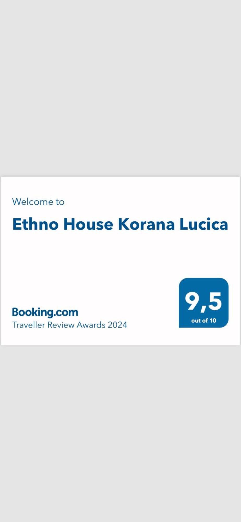 בית הארחה Ethno House Korana Lucica מראה חיצוני תמונה