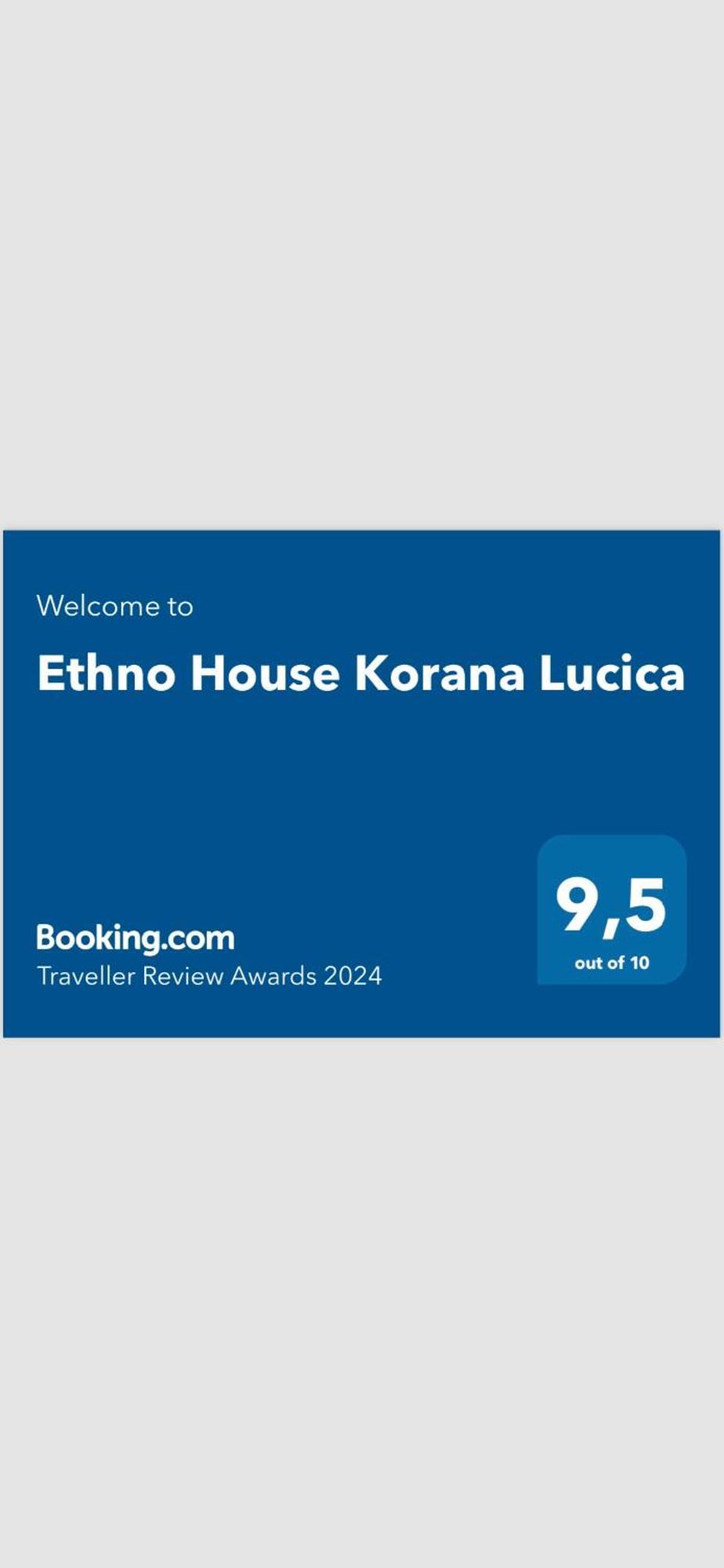 בית הארחה Ethno House Korana Lucica מראה חיצוני תמונה